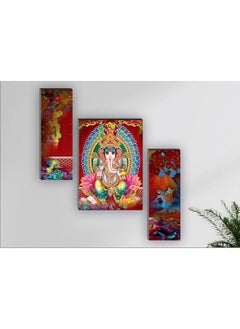 Paintings Ganesha Uv Textured Self Adhesive Painting Set Of 3 Pieces (18 Inch X 12 Inch, Multicolor) Sanfjm31262 - pzsku/Z440CD8D83955CFD9BC8DZ/45/_/1724127102/2c224ab2-93b9-4d25-b398-7da45004785f