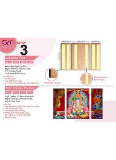 Paintings Ganesha Uv Textured Self Adhesive Painting Set Of 3 Pieces (18 Inch X 12 Inch, Multicolor) Sanfjm31262 - pzsku/Z440CD8D83955CFD9BC8DZ/45/_/1724127102/b90f1288-0d23-42bf-8a9b-b3230eae4b16