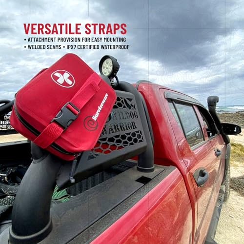 Surviveware Waterproof Premium Survival First Aid Kit - Survival Emergency Preparedness for Travel Camping Gear, Survival Kit and Outdoor Emergencies - Survival Kit - FSA, HSA Eligible 184 Pcs - Image 5