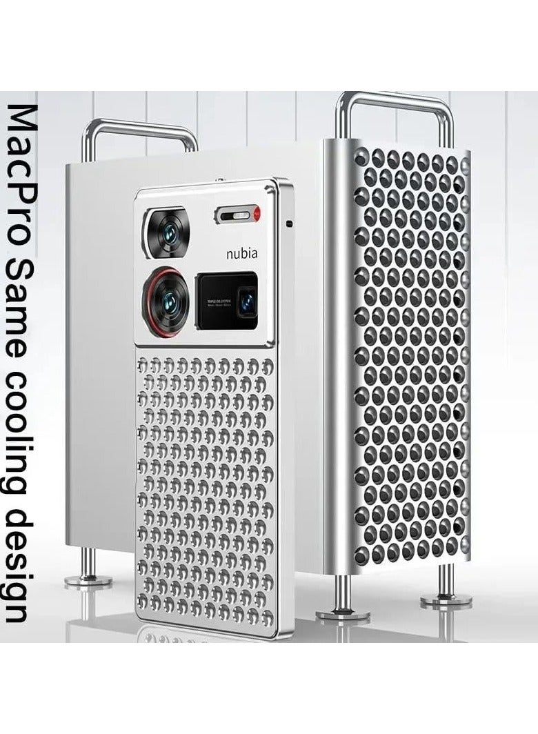 عام Case Compatible with ZTE Nubia Z60 Ultra, Magnetic Metal Frame + Matte [Body Armor] [Honeycomb Heat Sink] Back, Non Slip Shockproof Case with Camera Protector - Image 1