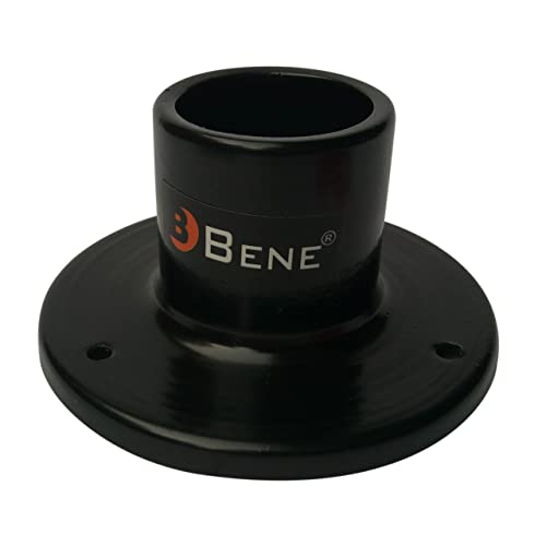 BENE Base Stand Round for Garden Lights for Home, 11 CM, Stand for Lamps Outdoor, Main Gate Lamp Base for Garden, Outdoor & Patio (Black, Pack of 2) - Image 2