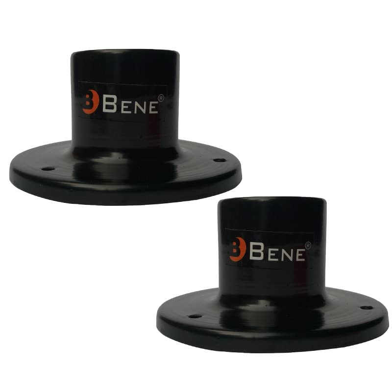 BENE Base Stand Round for Garden Lights for Home, 11 CM, Stand for Lamps Outdoor, Main Gate Lamp Base for Garden, Outdoor & Patio (Black, Pack of 2) - Image 4