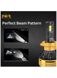 Royal Royal 2Pcs Car Headlights Bulbs Automotive Pro Highlight Color 50w Super Bright LED Car Headlight Bulbs, Low/High Beam Cool White LED Bulb (9006)  - Image 3