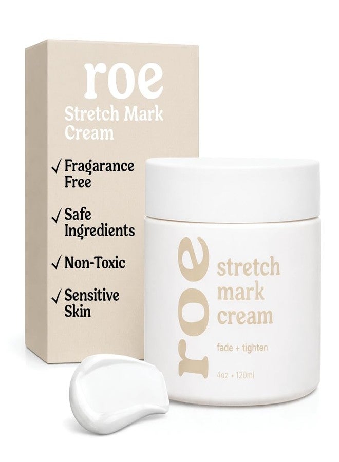 Roe Wellness- Stretch Mark Cream for Pregnancy & Prevention | Great For Moms W/ Sensitive Skin | Plant-Based Hydration, Increases Skin Elasticity and Firmness (Stretch Mark Cream) - Image 1