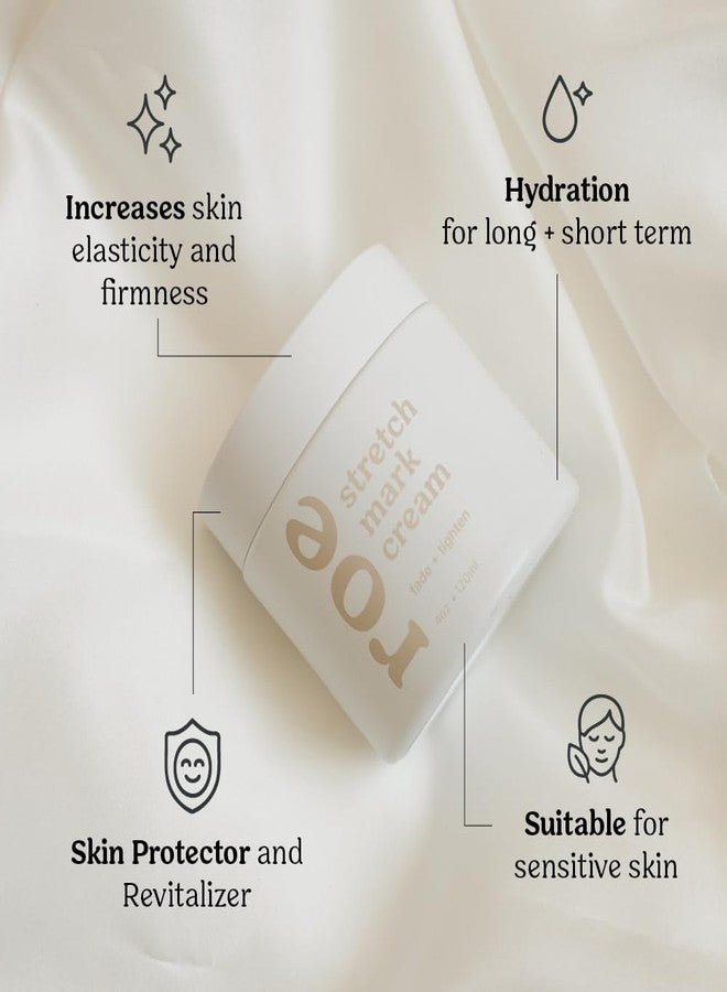 Roe Wellness- Stretch Mark Cream for Pregnancy & Prevention | Great For Moms W/ Sensitive Skin | Plant-Based Hydration, Increases Skin Elasticity and Firmness (Stretch Mark Cream) - Image 4