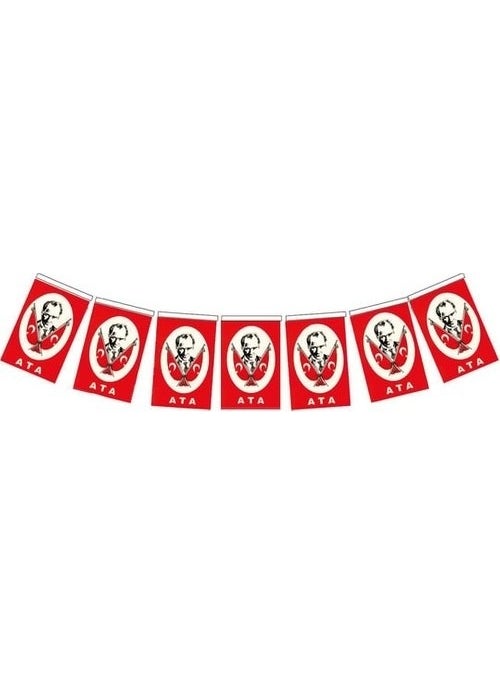 Tüftürük - Medium Size Stringed Ata Flag 40 Pieces Flags - Image 1