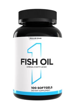 RULE 1 Fish Oil Omega-3, 100 Softgels  - Image 1