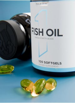 RULE 1 Fish Oil Omega-3, 100 Softgels  - Image 2