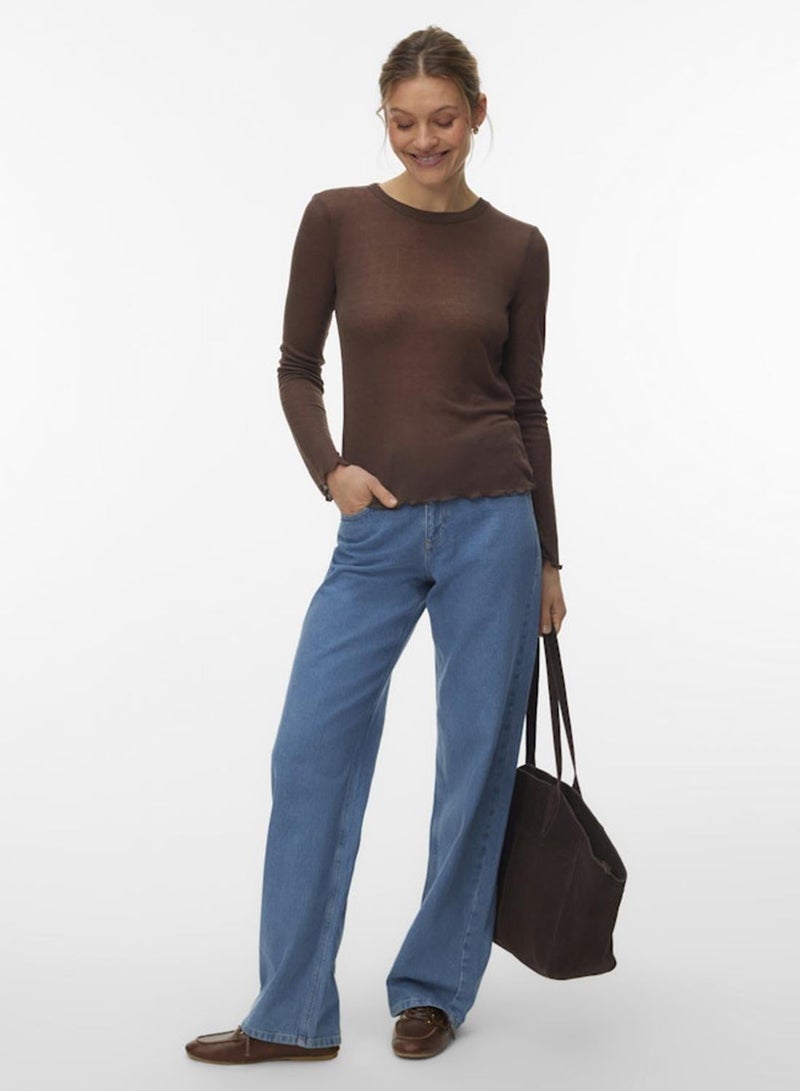 VERO MODA Long Sleeve Fitted Top - Image 2