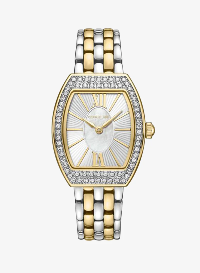 CERRUTI 1881 Calliano 21mm White Mother-of-pearl Dial Quartz Analog Watch For Women