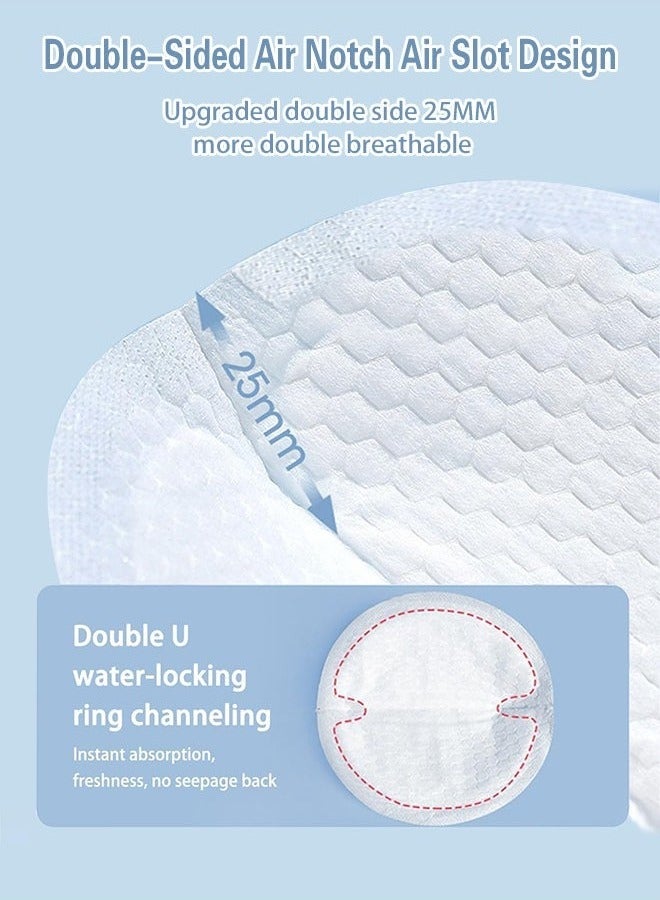 Free Air 50 Piece Disposable Breast Pads Anti Overflow Milk, Disposable Soft and Super Absorbent Nursing Breast Pads, Suitable for Postpartum Breastfeeding,Pad for Day and Night Use  - Image 4