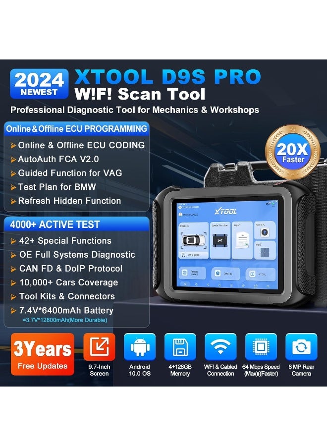 XTOOL XTOOL D9S Pro Automotive Car Diagnostic Tool  - Image 2