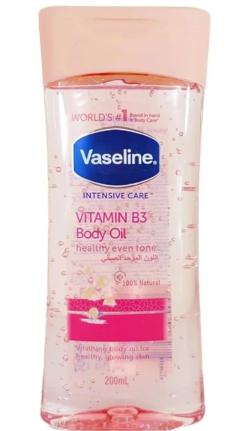 Vaseline Vitamin B3 Body Care Oil Healthy Skin Tone Unifying 200ml - Image 1