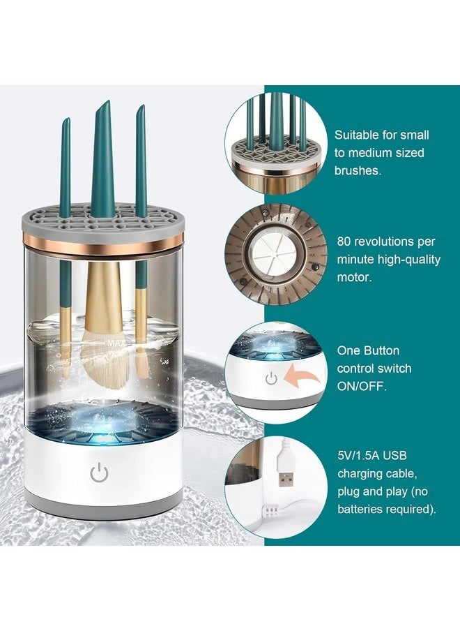 Generic - Electric Makeup Brush Cleaner Machine - Fast Automatic Spinning Brush Cleaner for All Sizes, Ideal for Beauty Blenders and Tools, Perfect Gift for Makeup Enthusiasts - Image 1