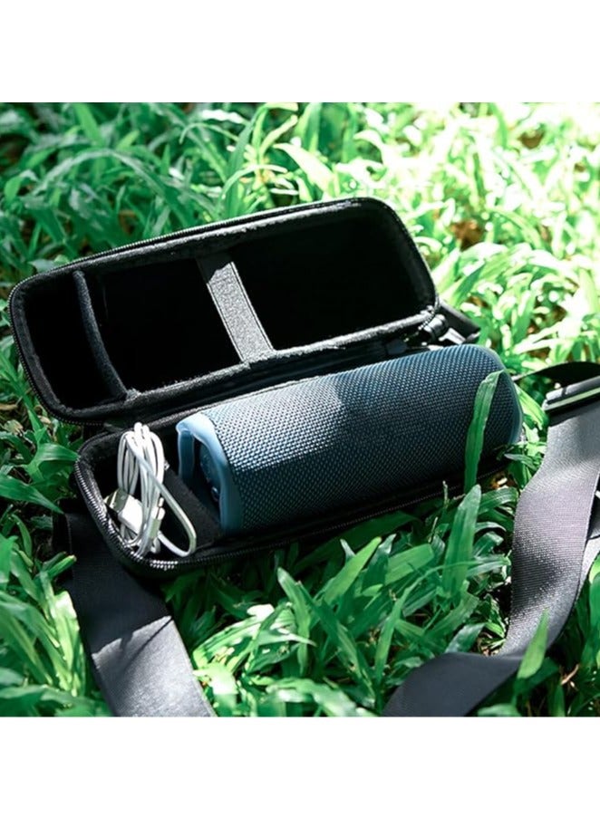 Compatible with JBL Flip4/5/6 Portable Bluetooth Speaker Shoulder Storage Bag Adjustable Audio EVA Storage Case - Image 4