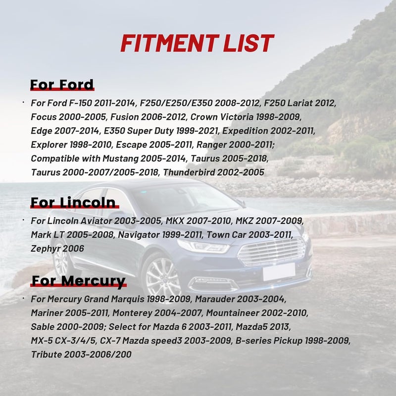 RED WOLF Car Door Speaker Wiring Harness Fit for Ford F150 2011-2014, Mercury Grand Marquis 1998-2009, Mazda 6 2003-2011 Install Aftermarket Audio Speaker Wire Cable Plug - Image 2