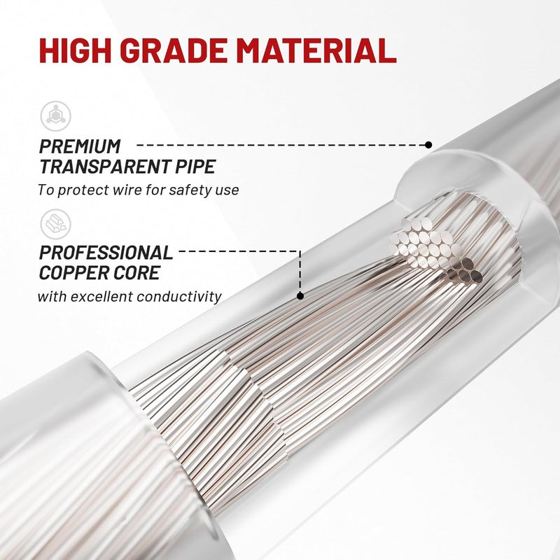 RED WOLF Car Door Speaker Wiring Harness Fit for Ford F150 2011-2014, Mercury Grand Marquis 1998-2009, Mazda 6 2003-2011 Install Aftermarket Audio Speaker Wire Cable Plug - Image 5