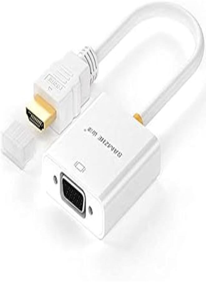 OR - ZJX-080 HDMI to VGA Converter HD Signal Adapter - White,20cm - Image 1