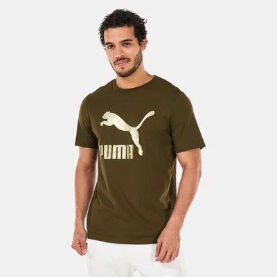 PUMA Men's Classics Logo Metallic T-Shirt