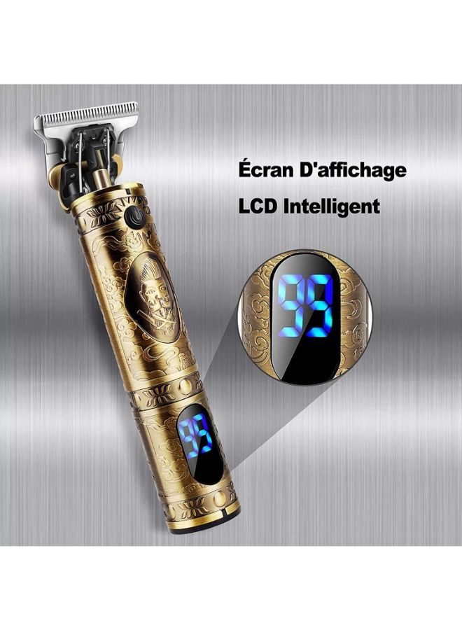 Daling Men's Hair Clippers Rechargeable LCD Display Beard Trimmer Electric Shavers Carbon Fiber Trimming Kit for Heads Hair Trimmer for Men Wireless Rechargeable - Image 2