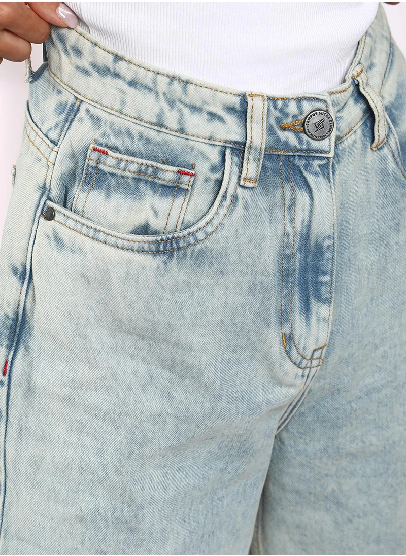PINACOLADA Women's Light Blue Ombre-Wash Denim Jeans