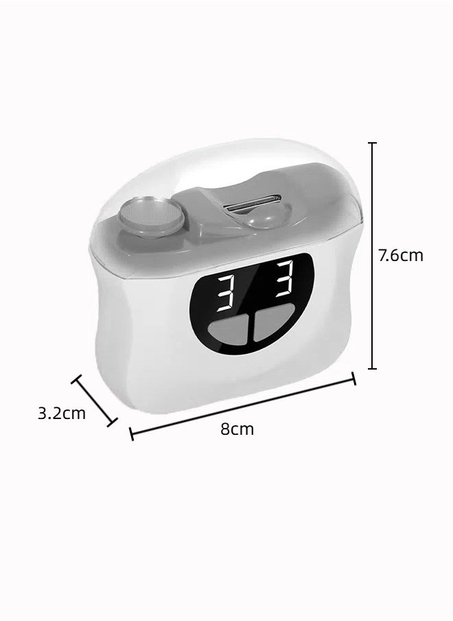 Aissiora 2-in-1 electric nail clippers Baby nail clippers Electric polished nail clippers Automatic nail grinder Electrically polished nail polisher 3 levels of adjustment USB charging  - Image 2