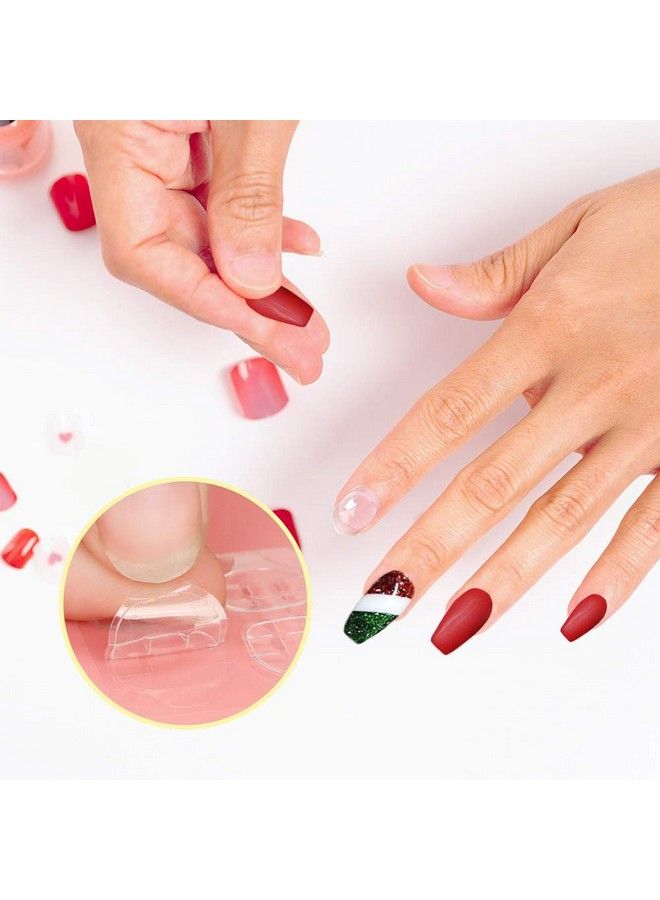 EBANKU 50Sheets Nail Adhesive Tabs 1200Pcs Doubleside Nail Glue Stickers Adhesive Tabs For Press On Nail Sticky Tabs Manicure - Image 3