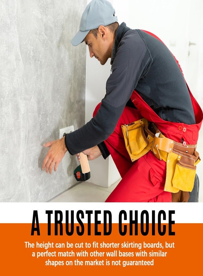 ReliThick 8 Pcs 5.5" x 3/4" Rounded Outside Bullnose Corner Baseboard Molding and Trim Block Pine Baseboard molding Trim Fits Standard for 3/4" Rounded Bullnose Corners - Image 4