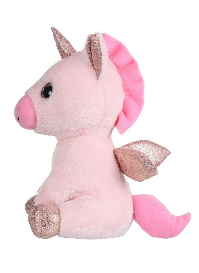 Mirada - 25Cm Unicorn With Glitter Horn Soft Toy Baby Pink - Image 1