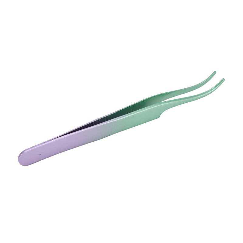 Lash Tweezers 1PC Stainless Steel - Tight Bite Comfortable Grip Eyelash Extension Tweezers for Professional Lash Artists and Daily Makeup Application - Image 4
