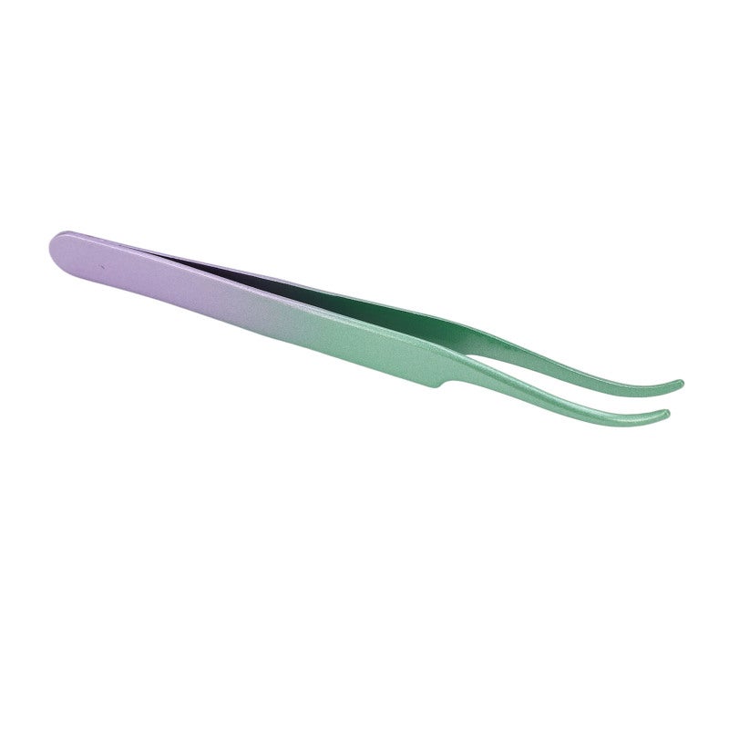 Lash Tweezers 1PC Stainless Steel - Tight Bite Comfortable Grip Eyelash Extension Tweezers for Professional Lash Artists and Daily Makeup Application - Image 3