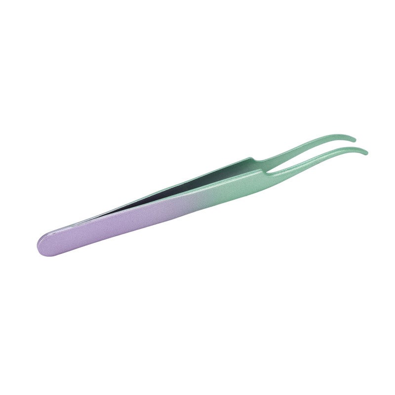 Lash Tweezers 1PC Stainless Steel - Tight Bite Comfortable Grip Eyelash Extension Tweezers for Professional Lash Artists and Daily Makeup Application - Image 5