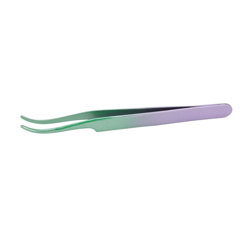 Lash Tweezers 1PC Stainless Steel - Tight Bite Comfortable Grip Eyelash Extension Tweezers for Professional Lash Artists and Daily Makeup Application - Image 2