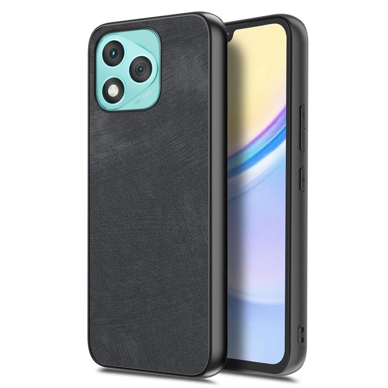 For Honor 400 Lite Glodal Vintage Leather PC Back Cover Phone Case(Black) - Image 1