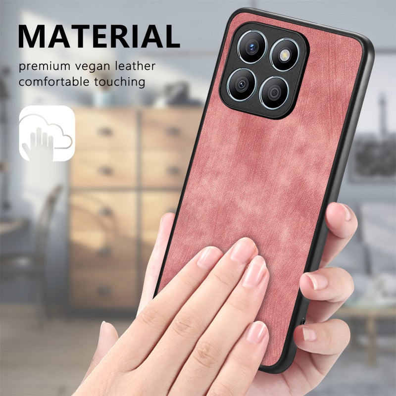 For Honor 400 Lite Glodal Vintage Leather PC Back Cover Phone Case(Black) - Image 5