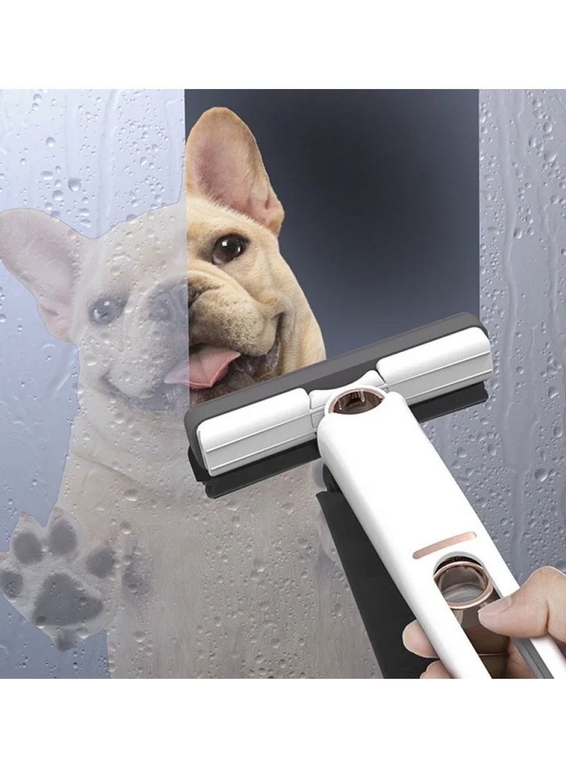 DubaiGallery Self Squeeze Portable Mini Mop, Wet & Dry Desktop Cleaning Mini Mop, Hands Free Squeeze Mop For Small Spaces, For Bathroom, Kitchen, Office Desk, Glass (2 Cotton Tips + 1 Squeeze Handle) - Image 3