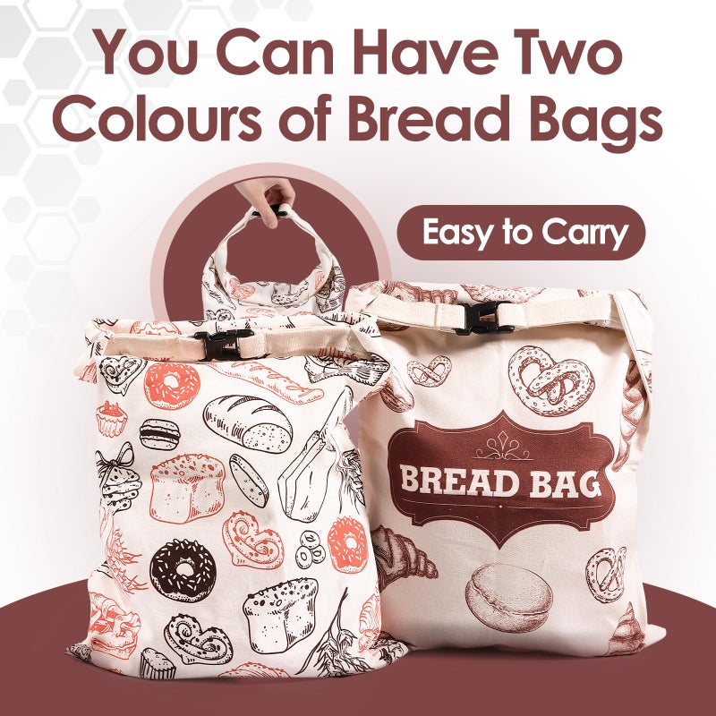 MINO ANT Beeswax Bread Bagsï¼ŒExtra Large 2 Pack- 17"Ã—13" Reusable Sourdough Bread Bags for Homemade Bread - Image 4
