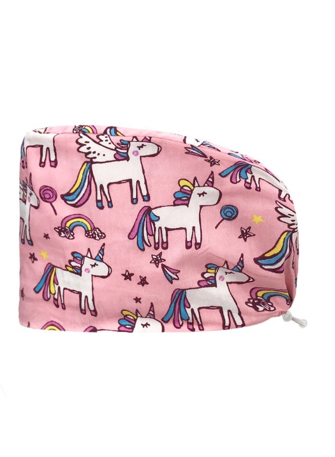 NIBEMINENT Scrub Caps Dust Proof Cap Nursing Work Hats  Cotton Women Men Veterinary Dental Clinic Chef Cooking Hats