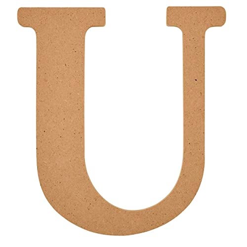 Plaid Unfinished Wood Letter 8 Wooden Surface Perfect for DIY Arts and Crafts Projects 63600 - Image 1