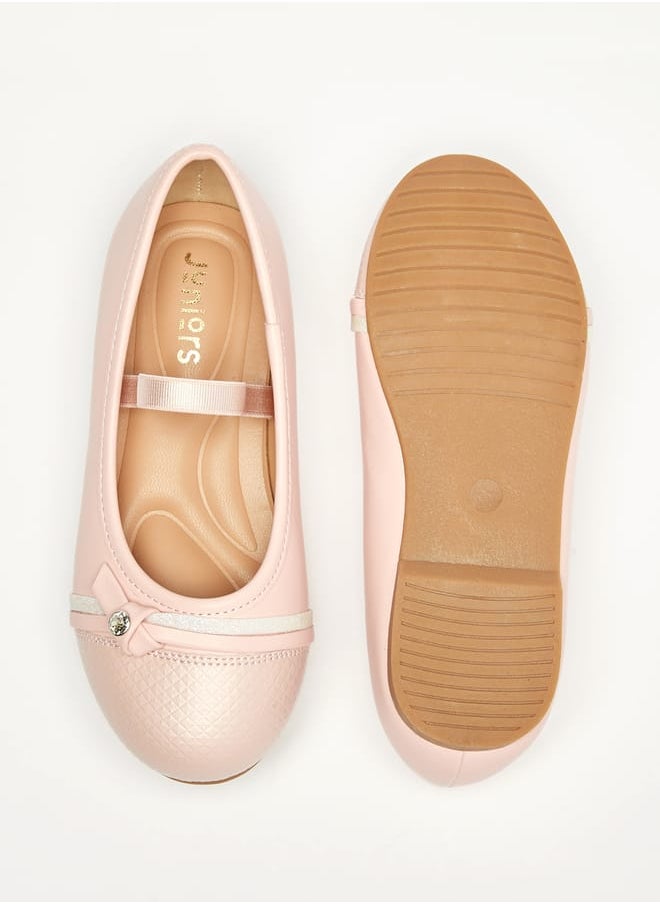 JUNIORS Girls Embellished Slip-On Ballerina Shoes  - Image 4