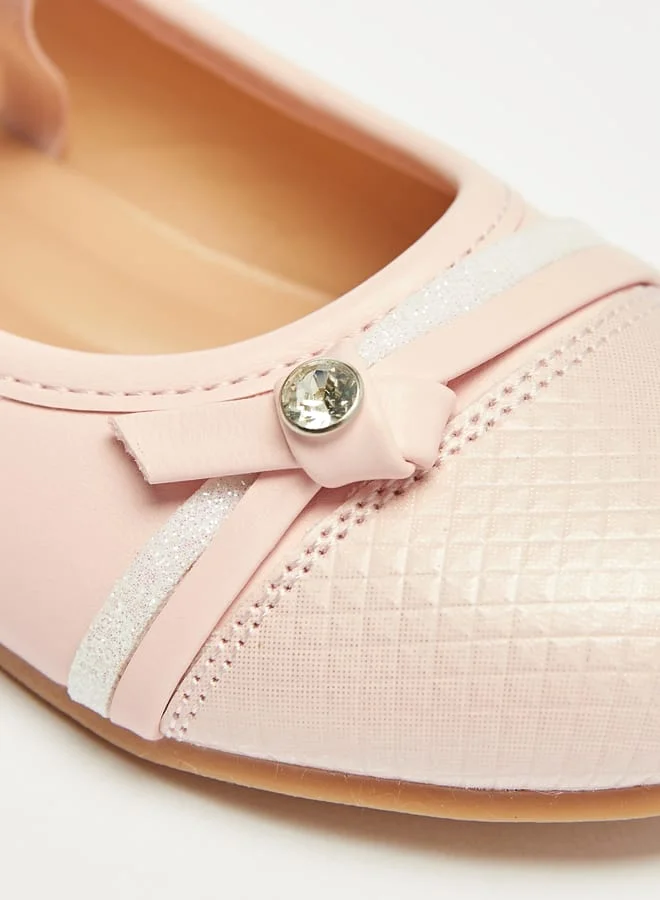 JUNIORS Girls Embellished Slip-On Ballerina Shoes