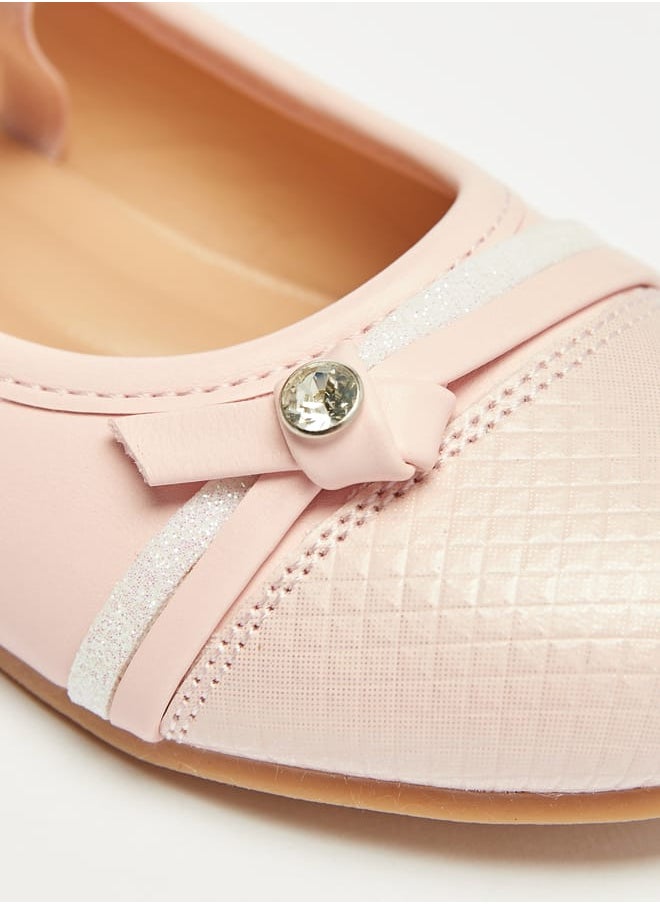 JUNIORS Girls Embellished Slip-On Ballerina Shoes  - Image 5
