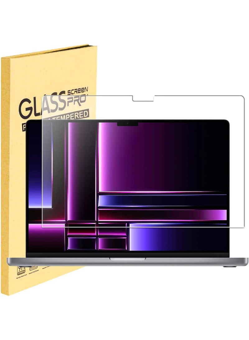 Screen Protector for MacBook Pro 14 Inch A2442\A3112 (2021-2025, M1-M5, Pro, Max) Tempered Glass Screen Protector 9H Hardness Anti-Fingerprint - Image 1