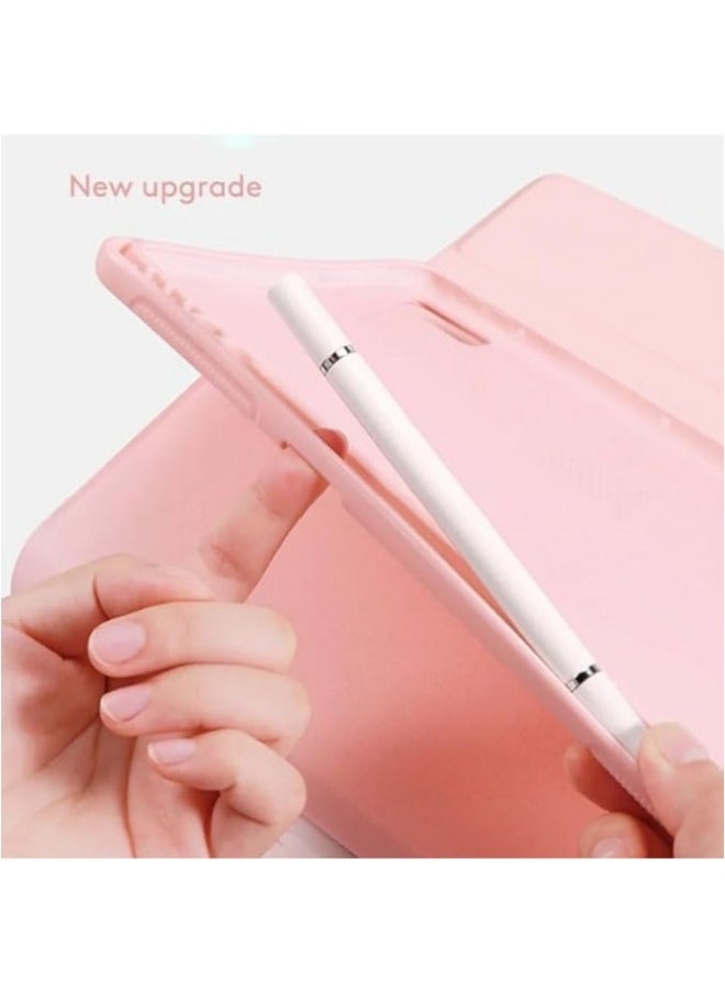 Generic - Arabic and English Keyboard Case Compatible with Samsung Galaxy Tab A9 Plus (X210/X215/X216), Retro Round Key with Mouse Color Keyboard With Touch Keyboard Cover - Image 1
