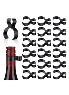 SYOSI Cake Candle Holder Safety Clips Black Plastic Bottle Service Glitter Clips for Candle Parties Wedding Ceremony Anniversaries Home Kitchen 