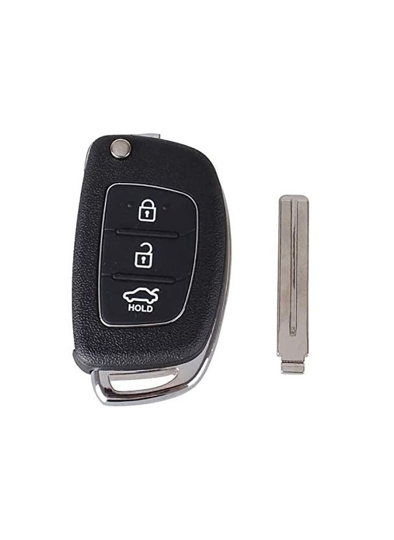 Generic Hyundai Key Cover Housing Folding Smart Car Key Hyundai Car Accessories Compatible with Hyundai Car Key (Key Housing Only, No Chip Included)  - Image 2