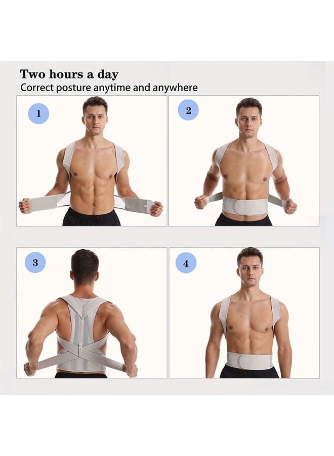 Postural Belt Correction Belt, Shoulder Posture Corrector, Invisible Orthopedic Corset Straight Back Support, Back Pain Relief（XL） - Image 4