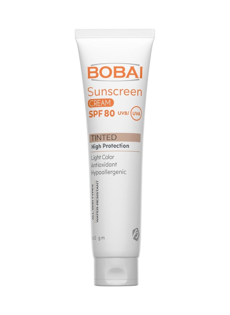 bobai Bobai sunscreen tinted spf 80 cream 60 gm 