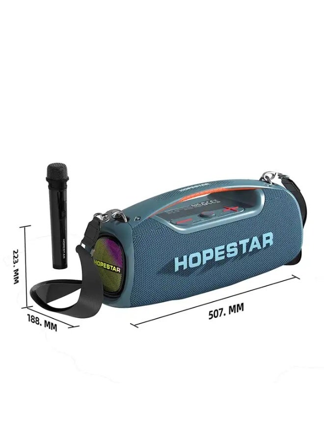 BlueFire HOPESTAR A60 Ultra 450W Portable Party Speaker with 30,000mAh Removable Battery, IPX6 Waterproof, Bluetooth 5.4, AI Sound, Wireless Mic, RGB Lights & Auracast for Outdoor, Beach, & Events - Image 3