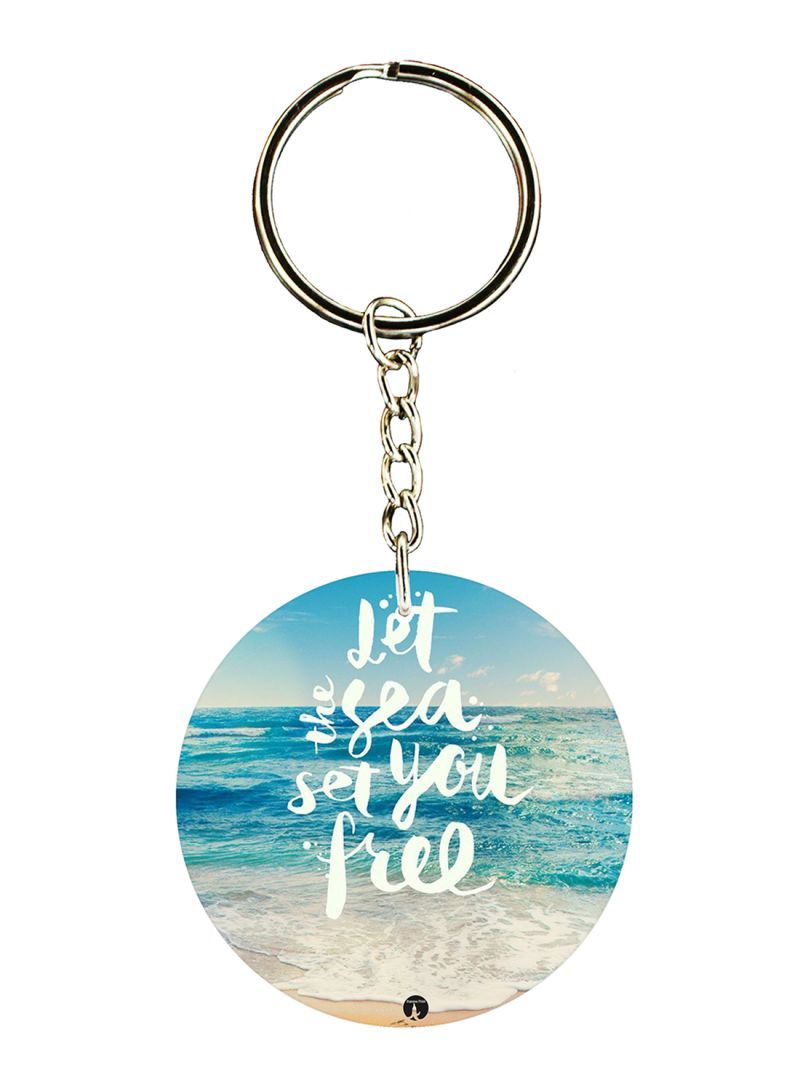 English Phrases Printed Keychain